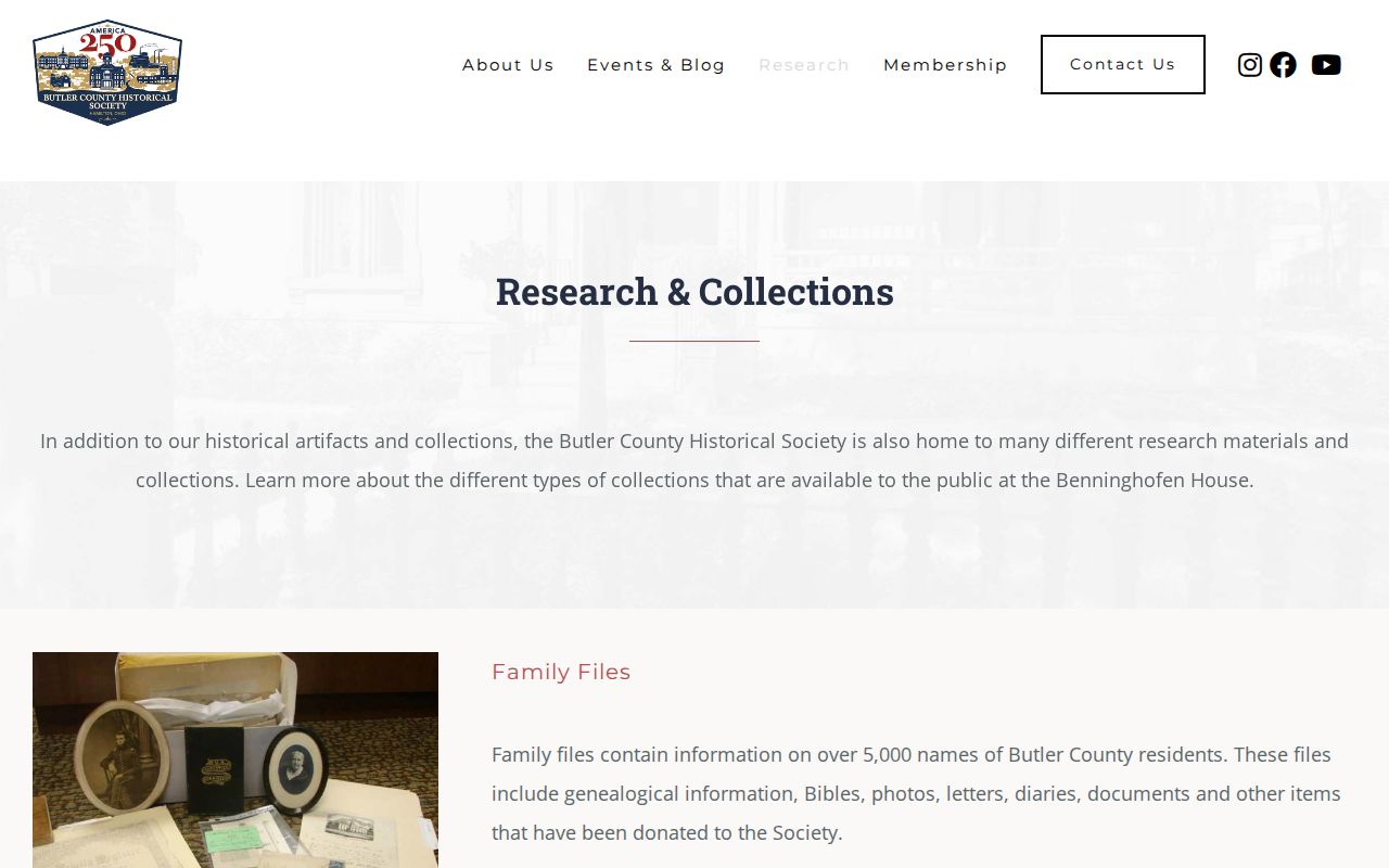 Butler County Historical Society source for Fairfield Township city directory research