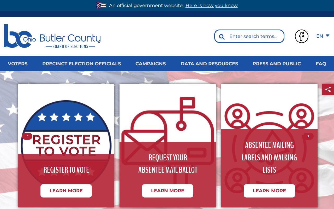 Fairfield Township ZIP code directory Butler County elections source